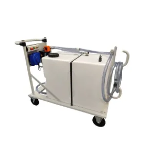 Electric liquid trolley with 350L tank
