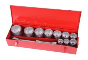Doppendoos 1 inch, 12 kant, 15 delig
