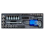 Doppendoos 1/4", doppendoos set, SAE doppendoos