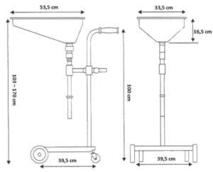 Ölauffangwagen für Fässer