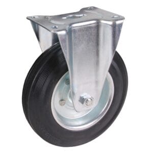 Bokwiel, rubber, 200 x 30mm