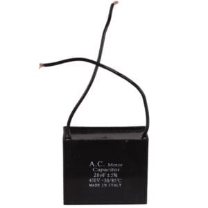 aanloop condensator, universeel, 20 uf