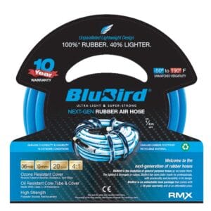 Blubird Rubber Air Hose 06mm x 10mtr