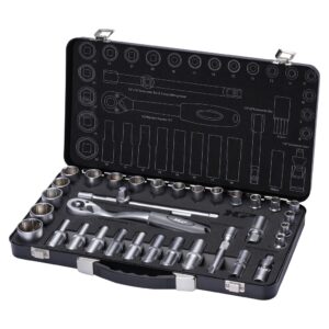 doppendoos, 1/2 inch, 34 delig