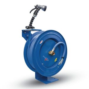 water hose reel, rubber hose, single arm