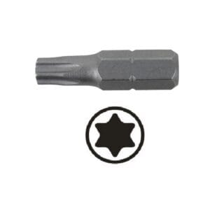 Torxbit T10, 25mm lang, schroevendraaier bit