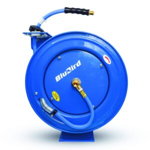 Blubird Rubber air hose reel single arm heavy duty 13mm x 15mtr