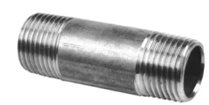 RVS pijpnippel, 1/4 inch fitting, roestvrijstalen nippel