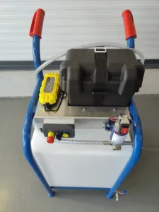 Electric battery fluid trolley (95 liter tank)