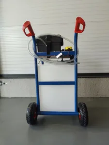 Electric battery fluid trolley (95 liter tank)